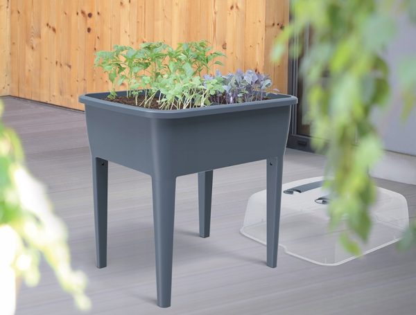 Sadbovač set RESPANA PLANTER SET šedý 77,0cm