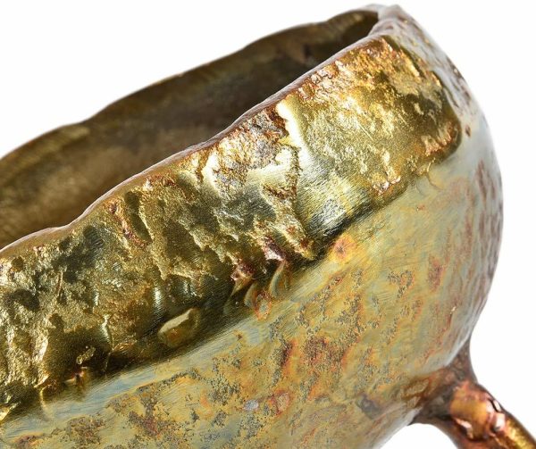 Baroková váza na nožičkách zlatá 1A