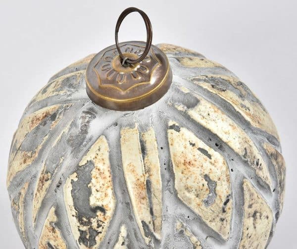Sklenená guľa Bosco antik so vzormi 12 cm