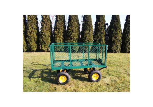 Záhradný prepavný vozík do 450 kg zelený