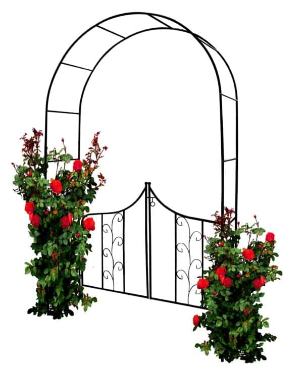 Záhradná pergola s bránkou 138 x 40 x 240 cm