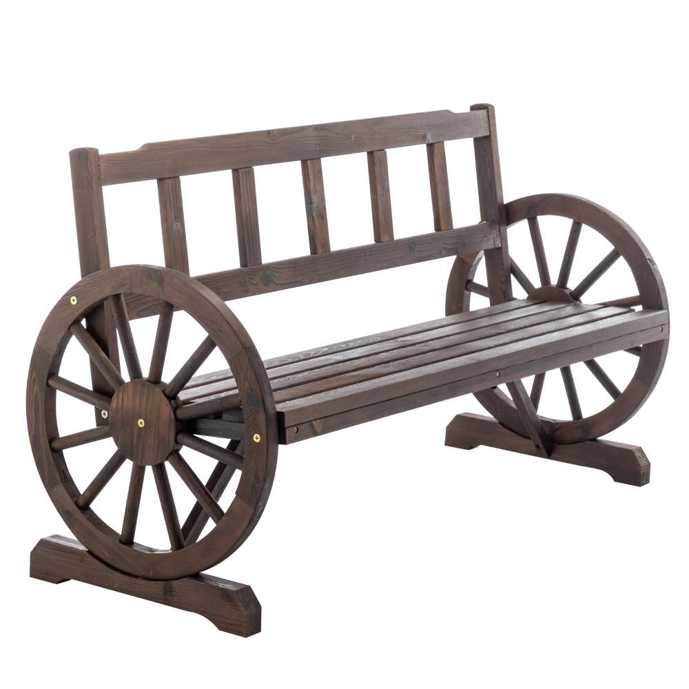 Záhradná lavička, hnedá, SABA TYP 2